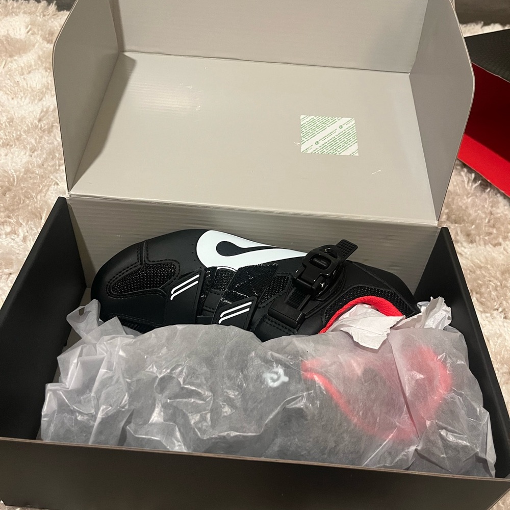 Peloton Black and Red Athletic Shoes